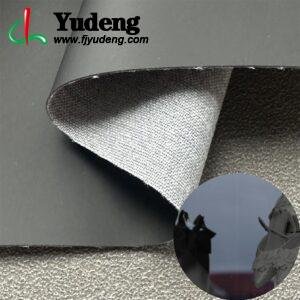 Black Rexine PU Leather Roll Material for Shoes and Clothes (Label, Upper, Jacket etc.)