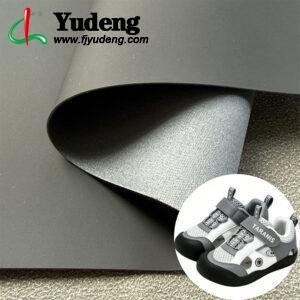 Black PU Coated Fabric PU Leather Material for Package Box Cover