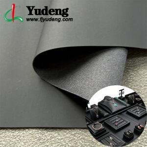 Dark Blue PU Leather from China PU Leather Material for Jewelry Boxes