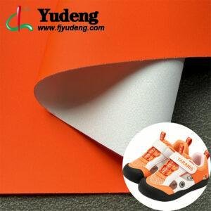 Fluorescent Pearl Orange Rexine Leather PU Leather Material for Package Box Cover