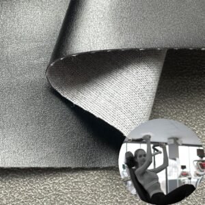 Black Environmental Leather PU Leather Roll Material for Gym Equipments (Sandbag, Boxing Gloves, Exercise Machines etc.)