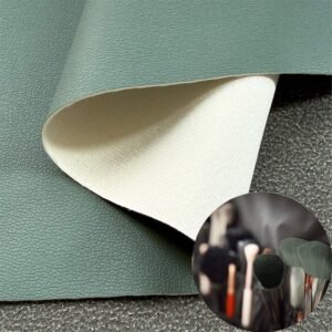 Green Leatherette PU Leather Roll Material for Massage Equipments Hair Styling Beauty Equipments