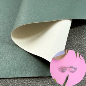 Green Synthetic Leather PU Leather Roll Material for Glasses Package Box Spectacle Case