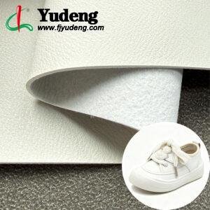 White Vegan Leather PU Leather Material for Shoes (Environmental Standard Certificated)