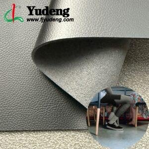 Black Imitation Leather PU Leather Roll Material for Shoes and Clothes (Label, Upper, Jacket etc.)