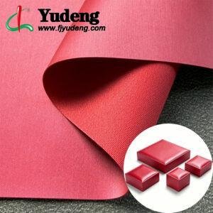 Material de cuero sintético PU color magenta perla para cajas de joyería