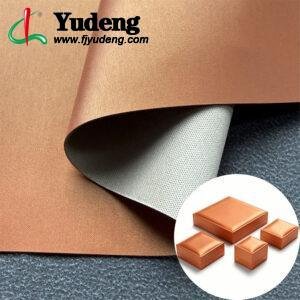Pearl Orange Faux Leather PU Leather Material for Jewelry Boxes (Base Material Customizable)