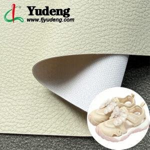 Snow White Leatherette PU Leather Material for Shoes (Pattern Style and Color Customizable)