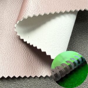 Pink Man Made Leather PU Leather Roll Material for Writing Notebook Cover Book Front Cover