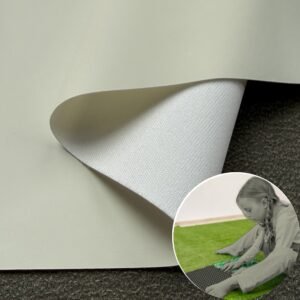White Imitation Leather PU Leather Roll Material for Baby Crawling Mats Ground Cushioning Pads