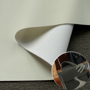 White Faux Leather PU Leather Roll Material for Bags and Suitcases (Handbags, Backpacks, Luggage Cases etc.)