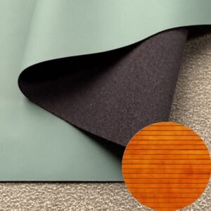 Green China Polyurethane Leather PU Leather Roll Material for InteriorWall