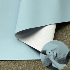 Blue Vegan Leather PU Leather Roll Material for Massage Equipments Hair Styling Beauty Equipments