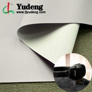 Purple PU Coated Fabric PU Leather Roll Material for Electronics Portable Bags (Earphone Bags, USB Cable Bags etc.)