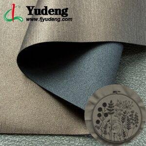 Coffee Color Leatherette PU Leather Roll Material for Screen Printing or Embroidery