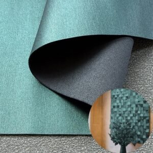 Green Synthetic Leather PU Leather Roll Material for InteriorWall
