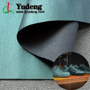 Green Leather Fabric PU Leather Roll Material for Shoes and Clothes (Sandal, Label, Upper, Jacket etc.)