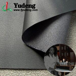 Black Vegan Leather PU Leather Roll Material for Electronic Products (Camera, Radio, Game Machine, Remote Control etc.)