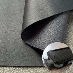 Black Leather Fabric PU Leather Roll Material for Electronics Portable Bags (Earphone Bags, USB Cable Bags etc.)