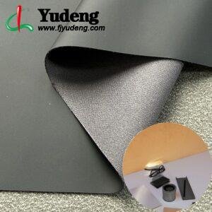 Black Faux Leather PU Leather Roll Material for Desk Pads Table Protection Mats