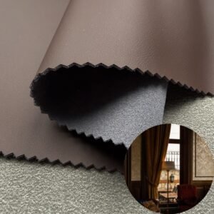 Coffee Faux Leather PU Leather Roll Material for Upholstery Furniture or Decoration (Sofas, Beds, Cabinets, Interior Wall etc.)