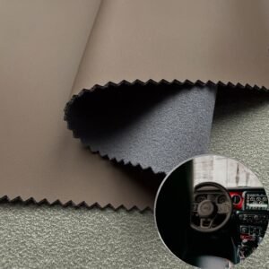 Brown PU Rexine Roll PU Leather Roll Material for Car Seats Automobile Interior