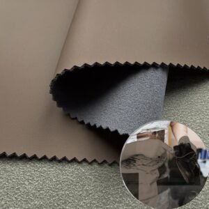 Brown Environmental Leather PU Leather Roll Material for Shoes and Clothes (Sandal, Label, Upper, Jacket etc.)