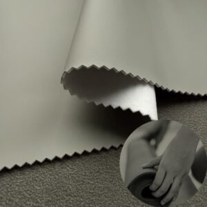 Gray PU Leather from China PU Leather Roll Material for Baby Crawling Mats Ground Cushioning Pads