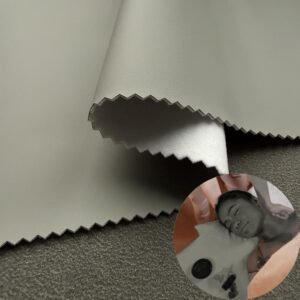 Gray Leatherette PU Leather Roll Material for Massage Equipments Hair Styling Beauty Equipments