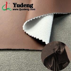 Coffee Color Fake Leather PU Leather Roll Material for Shoes and Clothes (Label, Upper, Jacket etc.)