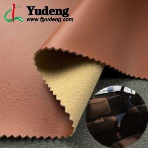 Orange Environmental Leather PU Leather Roll Material for Car Seats Automobile Interior