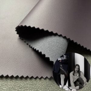 Rolo de couro sintético PU roxo para bolsas e malas (bolsas de mão, mochilas, malas de viagem etc.)
