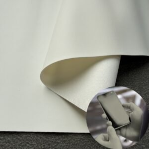 White Artificial Leather PU Leather Roll Material for Tablet Cases Phone Cover