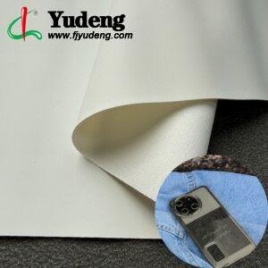 White Leatherette PU Leather Roll Material for PhoneCase