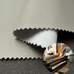 Gray Artificial Leather PU Leather Roll Material for Digital Ink-Jet Printing UV Printing (On Clothing, Bags, Upholstery etc.)