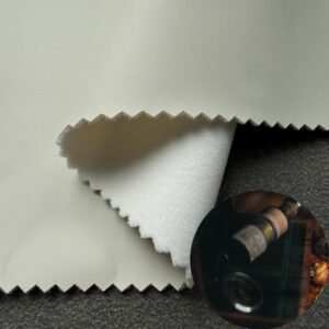 White Man Made Leather PU Leather Roll Material for Package Box Surface Cover (Jewelry Box, Cosmetic Box, Electronics Box etc.)