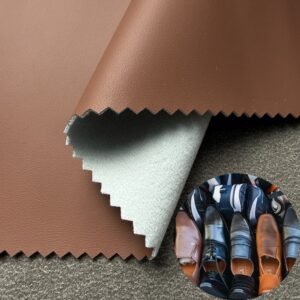 Red Faux Leather PU Leather Roll Material for Shoes and Clothes (Sandal, Label, Upper, Jacket etc.)