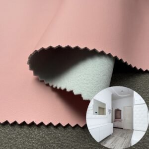 Pink PU Rexine Fabric PU Leather Roll Material for Upholstery Furniture or Decoration (Sofas, Beds, Cabinets, Interior Wall etc.)
