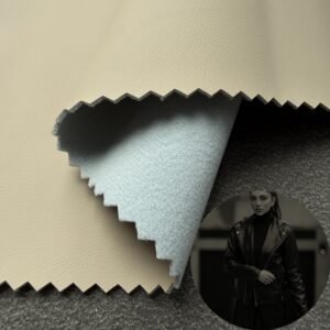 Beige Man Made Leather PU Leather Roll Material for Shoes and Clothes (Label, Upper, Jacket etc.)