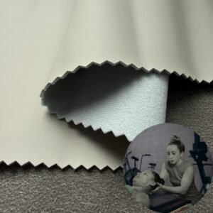 Gray Leather Fabric PU Leather Roll Material for Rehabilitation Equipment