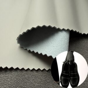 Gray Leather Fabric PU Leather Roll Material for Shoes and Clothes (Sandal, Label, Upper, Jacket etc.)