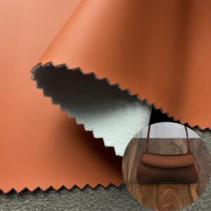 Red China Polyurethane Leather PU Leather Roll Material for Bags and Suitcases (Handbags, Backpacks, Luggage Cases etc.)