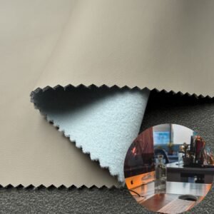 Khaki China Polyurethane Leather PU Leather Roll Material for Desk Pads Table Protection Mats