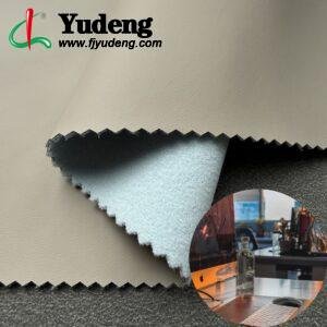 Khaki China Polyurethane Leather PU Leather Roll Material for Desk Pads Table Protection Mats