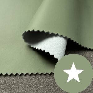 Green Synthetic Leather PU Leather Roll Material for PortableBag