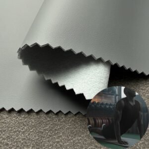 Gray Artificial Leather PU Leather Roll Material for Gym Equipments (Sandbag, Boxing Gloves, Exercise Machines etc.)