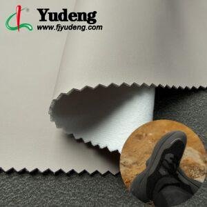 Gray Rexine PU Leather Roll Material for Shoe Material Footwear Component (Injection Molding)