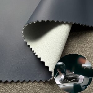 Dark Blue Leather Fabric PU Leather Roll Material for Car Seats Automobile Interior
