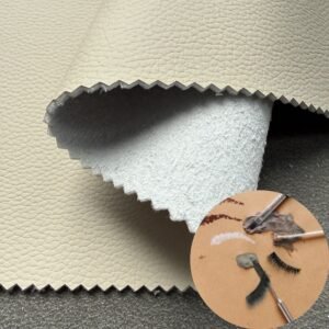 Black PU Rexine Roll PU Leather Roll Material for Massage Equipments Hair Styling Beauty Equipments