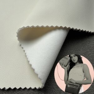 Beige Rexine Leather PU Leather Roll Material for Bags and Suitcases (Handbags, Backpacks, Luggage Cases etc.)